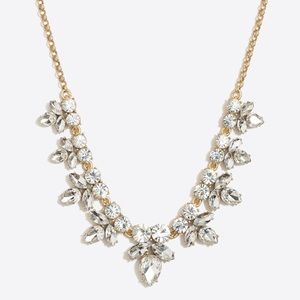 NWT J. Crew Crystal Gemstone Petal Necklace